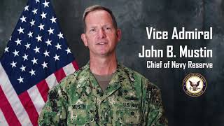 Message from VADM John B Mustin  Chief of Navy Reserve [upl. by Gemini]