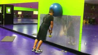 Neck Strength Exercise w Fitness Ball  Neck Workout 1 [upl. by Baiel692]