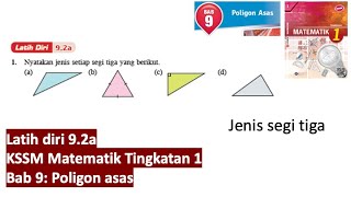 KSSM Matematik Tingkatan 1 Bab 9 poligon asas latih diri 92a buku teks form 1 selfpractice 92a [upl. by Edwine]