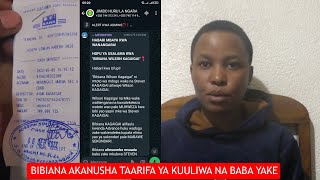 BIBIANA AKANUSHA TAARIFA YA KUTISHIWA KUULIWA NA BABA YAKE MKUBWA STEVEN KAGAIGAI [upl. by Jude]