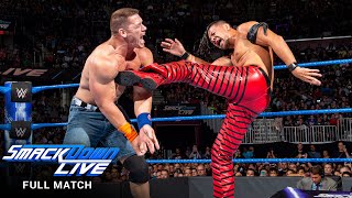 FULL MATCH  John Cena vs Shinsuke Nakamura SmackDown LIVE August 1 2017 [upl. by Joiner]