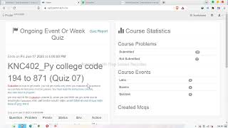 PRUTOR PYTHON QUIZ 7  COLLEGE CODE 194 TO 871 [upl. by Ahsyek]