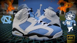 AIR JORDAN RETRO 6 quotUNCquot REVIEW [upl. by Orr787]