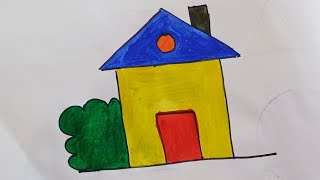 How to Draw House 🏠 for nursery kids AaggupagguTVOfficial [upl. by Nelram]