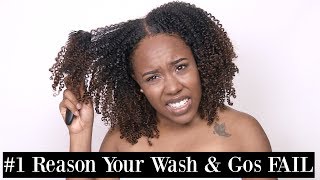 1 Reason Your Wash and Gos FAIL  ANY Hair Type [upl. by Ellissa]