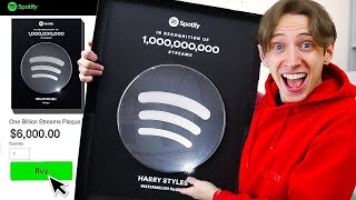 How I Tricked Spotify Into Giving Me A 1 Billion Streams Plaque [upl. by Vashtee]