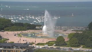 Chicagos Buckingham Fountain reopens after being vandalized park district says [upl. by Oruam]