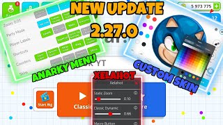 NEW UPDATE MOD IOS ANARKY MENU  CUSTOM SKIN XELAHOT MACRO VERSION 2270 AGARIO MOBILE [upl. by Chandal272]