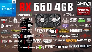 RX 550 4GB Test in 60 Games in 2023 [upl. by Ynetruoc]