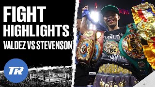 Shakur Stevenson Has Masterclass Performance over Valdez Becomes Unified Jr Lightweight Champion [upl. by Smail]