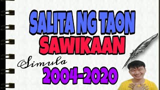 Mga Salita ng Taon 2004  2020 [upl. by Atsirhc]