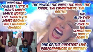 Christina Aguilera SLAYS Its A Mans World 2007 Grammy Awards 🔥😱 JoCurKRAZE reacts 💯🎯 [upl. by Arley]