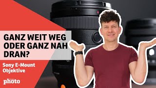 😍📷 4 starke SonyObjektive für alle Fälle – vom Weitwinkel bis Telezoom mit Makro [upl. by Niltiac]