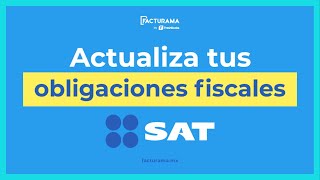 Cómo actualizar tus obligaciones fiscales ante el SAT [upl. by Ariamo135]