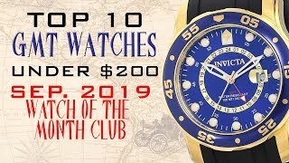 Best GMT Watches under 200  Seiko Wenger Parnis Timex and more  September 2019 [upl. by Eneiluj757]