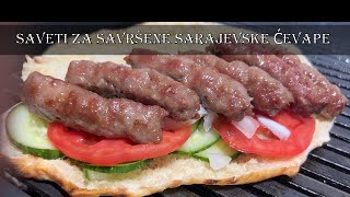 SAVETI ZA SAVRŠENE SARAJEVSKE ĆEVAPI  ORIGINALNI RECEPT 🔥 [upl. by Rogergcam636]