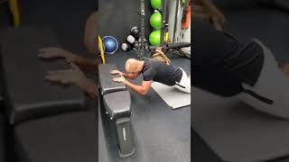 How To Do The Modified Tricep Extension With BodyWeight And Bench [upl. by Ahseuqram]