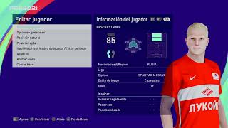 Vladimir Yevgenyevich Beschastnykh  PES Clasico Face Bodyamp Stats [upl. by Leanora172]