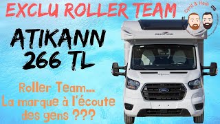 Présentation CampingCar neuf avec Cyril et Hedi  Roller Team Atikann 266 TL [upl. by Kcyred246]