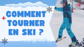 Comment tourner en ski grâce au chasseneige  Effectuer ses premiers virages [upl. by Ainesey]