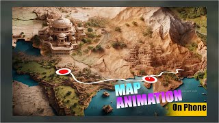 3D Map animation create with smartphone videoediting googlemaps [upl. by Afas]