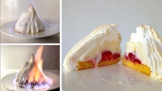 Flambe Bombe Alaska Dessert Recipe HOW TO COOK THAT Baked Alaska Recipe Ann Reardon [upl. by Paget]