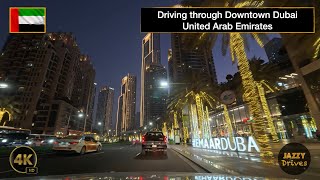 Driving through Downtown Dubai 4K Video  UAE  United Arab Emirates travel dubai trending [upl. by Mirna]