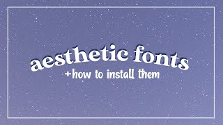 25 FREE Aesthetic Fonts  Download Links [upl. by Senhauser70]