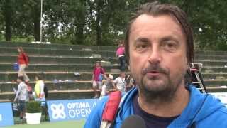 Henri Leconte beats John McEnroe at Optima Open [upl. by Alaecim]