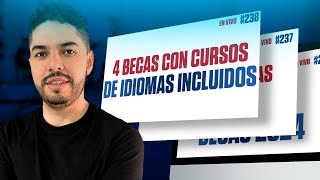 4 Becas con curso de idiomas incluidos  Omar Llerena [upl. by Norraf]