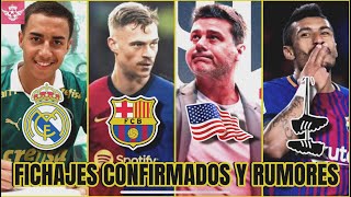 Nuevos REFUERZOS CONFIRMADOS Salidas y rumores  Madrid por Joya Brasileña Barca x Kimmich y Mas [upl. by Turley215]