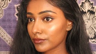 EVERYDAY MAKEUP TUTORIAL FOR BROWN  DARK SKIN  SIMPLE DRUGSTORE LOOK [upl. by Cynara]