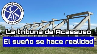 La TRIBUNA de ACASSUSO cada vez MAS CERCA  Este es el gran avance de la esperada construcción [upl. by Aramoj]