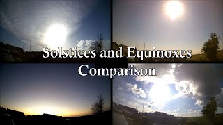 Solstices and Equinoxes 4way Comparison [upl. by Gershom512]