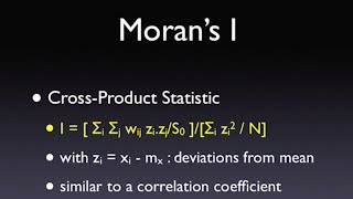 Global Spatial Autocorrelation Morans I [upl. by Ardnauq41]