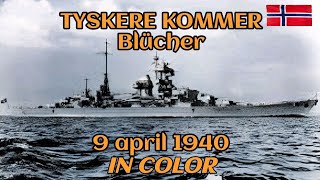 TYSKERNE angriper Norge 9 april 1940 i farger World War II colorized history ww2 [upl. by Buzz]