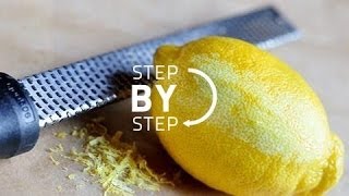 How to Zest a Lemon Like a Pro OR Easy Way to Zest a Lemon [upl. by Templas]