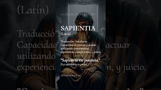 SAPIENTIA Palabras más usadas en Latín Clásico [upl. by Zeena10]