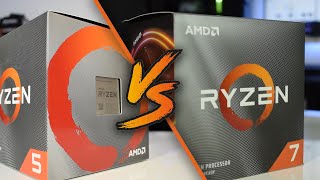 Ryzen 5 3600X vs Ryzen 7 3700X  Which should you buy for Gaming and Streaming [upl. by Relyuc54]