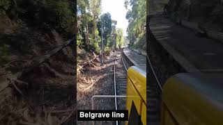 P16 amp P17 Belgrave line approaching Tecoma [upl. by Lyrehs]