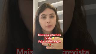 Mais uma entrevista falida 🥲imigrantesemportugal brasileirosemportugal [upl. by Mehalek]