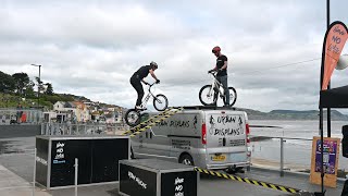 Urban Displays MTB Mountain Bike Stunt Team in Lyme Regis [upl. by Gadmann]