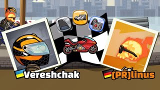 Vereshchak vs PRlinus 2 😮‍💨🏍️ Hill Climb Racing 2 Battle [upl. by Asirb]