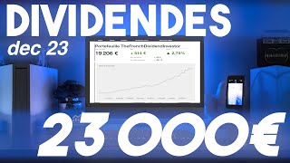 Ces 3 entreprises de mon portefeuille à dividendes ont AUGMENTÉ leur dividendes NovDec 2023 [upl. by Nosnehpets573]