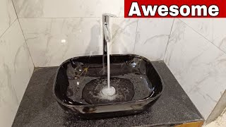 how to install table top wash basin [upl. by Monjo]