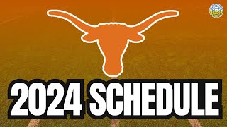 2024 Texas Football Schedule Preview GAMEBYGAME ANALYSIS [upl. by Mairb]