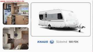 Knaus Südwind 500 FDK Modell 2013 Wohnwagen Caravan Stockbett Kinderbett [upl. by Newby]