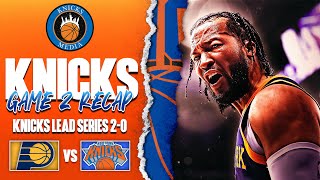 Knicks vs Pacers Game 2 NBA Playoffs RECAP amp HIGHLIGHTS 🔥 [upl. by Autry]