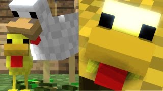 Chicken Life  Minecraft Animation [upl. by Eelatsyrc]