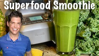 How to Make a Superfood Green Smoothie that Tastes Good Nutritarian amp Vegan [upl. by Etneciv]